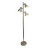 Simple Designs LF2007-BSN Metal 3 Light Tree Floor Lamp, Brushed