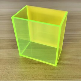 YWZF Magnetic Pen Holder, Acrylic Dry Erase Marker Holder, Large Capacity Pencil Holder for Whiteboards, Fridge, Lockers Office School Supplies (Neon Green)