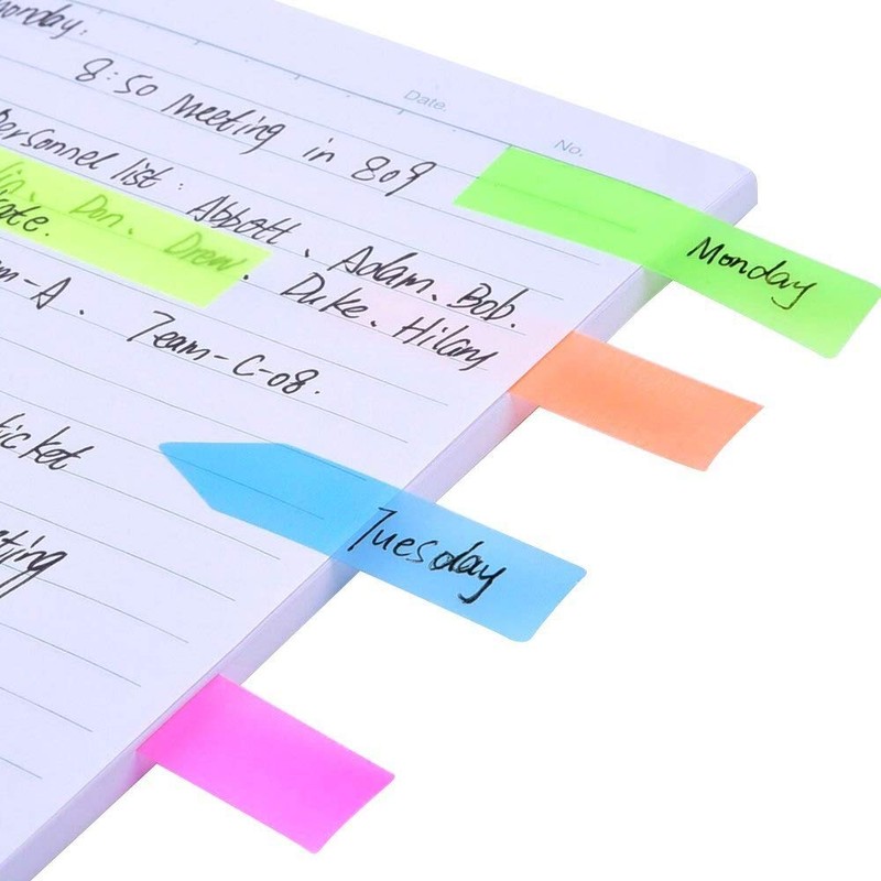iMagitek 3 Sheet Neon Index Tabs Flags Page Markers Sticky