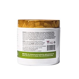 RAW SUGAR, Healing Power, Mascarilla Reparadora para Cabello, con Aceite de Aguacate, Plátano, Leche de Coco y Agave, Prensado en Frío, Vegano, Libre de Sulfatos, Parabenos y Siliconas, 340 g