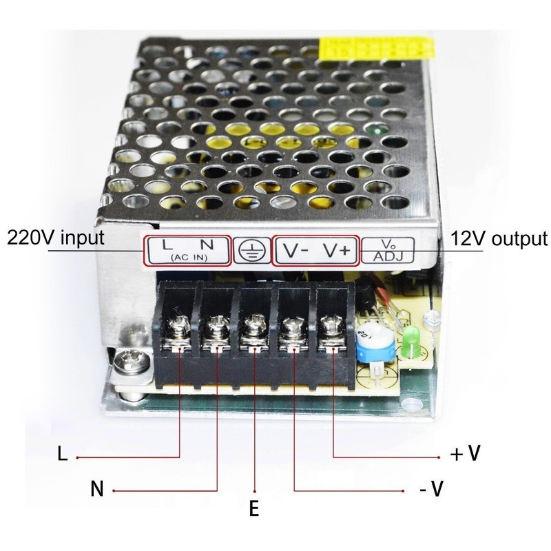 12V 5Amp 60 Watt Universal Regulated Switching Power Supply Transformer