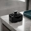 Cepillo Corporal de Silicona Negro con Jabonera y Drenaje para