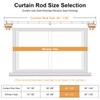 VOIIY Curtain Rods for Windows 66 to 120 Inch(5.5-10 Feet),