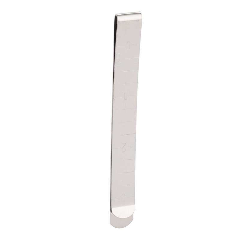 20pcs Stainless Steel Hemming Clips 3 Inch Measurement Ruler Quilting