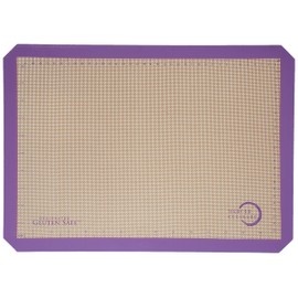 Mercer Culinary Silicone Bake Mat with Purple Border Half Size, 11 7/8 Inch by 16 1/2 Inch