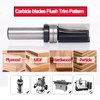 Pattern Flush Trim Router Bit 1/2 Inch Shank, 3/4" Cut