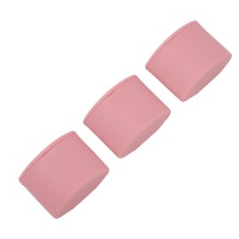 ZJchao Juego de Tarros de Crema de Silicona, Recipientes Portátiles de Maquillaje Recargables de Color Rosa para Viajes con 3 Dispensadores
