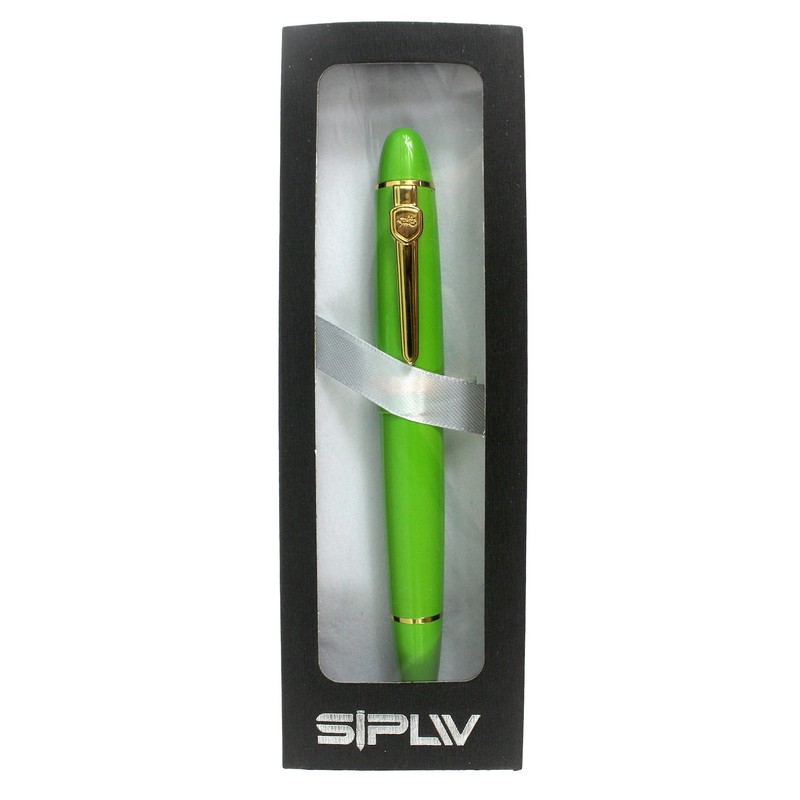 Sipliv Jinhao 159 Fountain Pen, Medium 18KGP Nib, Gold Trim,