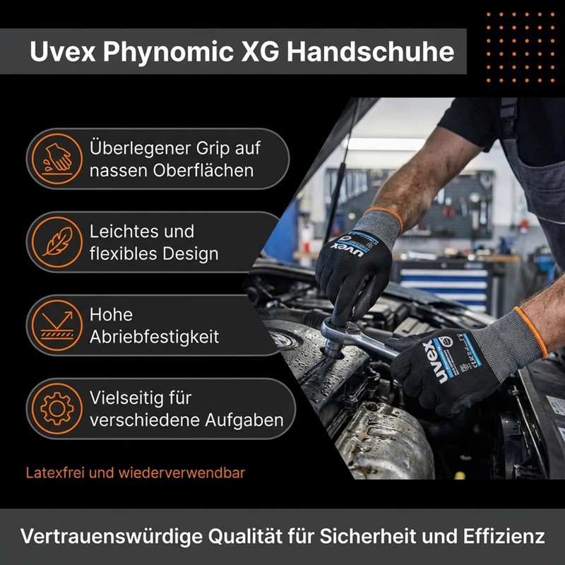 Uvex phynomic XG 5 Pairs - Assembly Gloves, Protective Glove,