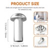 ALLCLEAN 3/16" Diameter X 1/2" Length Solid Aluminum Brazier Head