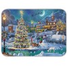 Absorbent Dish Drying Mat Christmas Tree Kitchen Counter Mat Protector,Reversible,Extra