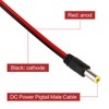 DC Power Pigtail Cable 6Pcs CCTV Security Camera Male &