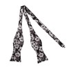 Alizeal Mens Classic Floral Pattern Self-tied Bow Tie and Handkerchief