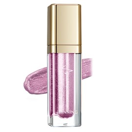 Metallic Liquid Glitter Eyeshadow & Waterproof Eyeliner Pen - Long-Lasting, Matte Shimmer, Highly Pigmented, Sparkly, & Easy to Blend - Pink Glow