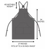 Hudson Durable Goods - Professional Grade Chef Apron for Kitchen,