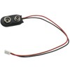 LBTODH 9V Battery Clip Connector 2PCS I-Type 9 Volt Battery