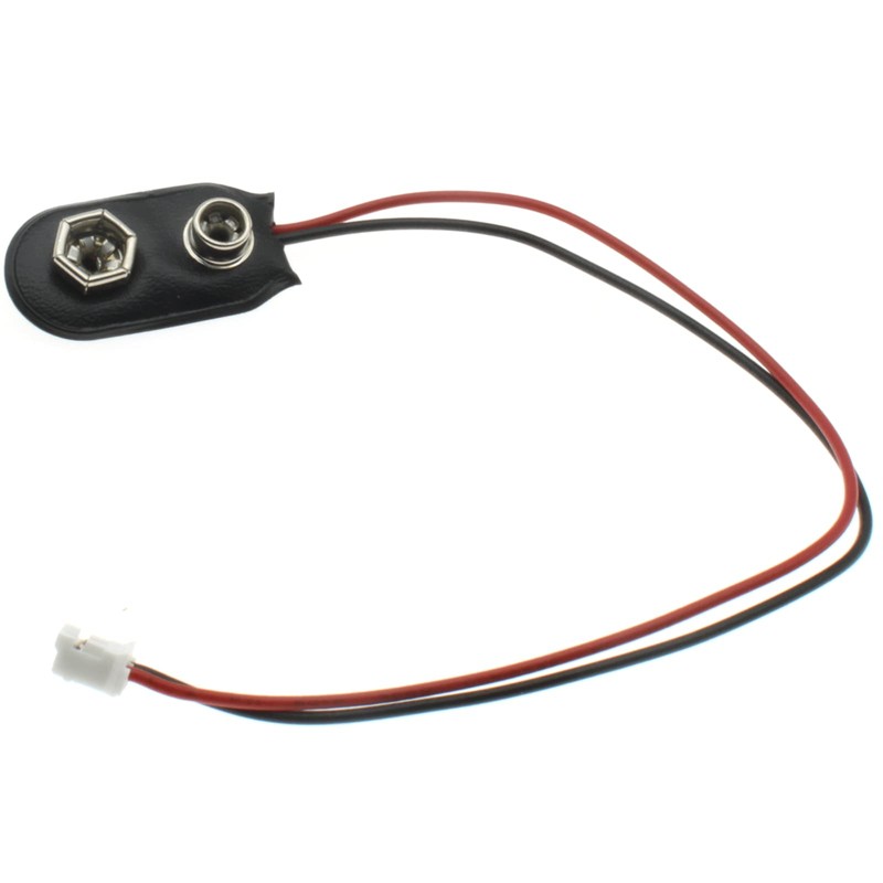 LBTODH 9V Battery Clip Connector 2PCS I-Type 9 Volt Battery