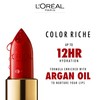 L'Oréal Paris Color Riche Satin Smooth Lipstick, Moisturising Pure Pigment