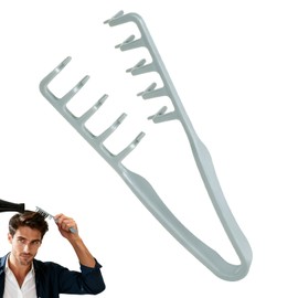 Utmiga Texture Comb, Volumizing Fluffy Texture Styling Comb for Men and Women, Wide-Tooth Texturizing Styling Tool for Volume & Fringe Parting, ABS Plastic with Textured Grip Tool for Men, Grey