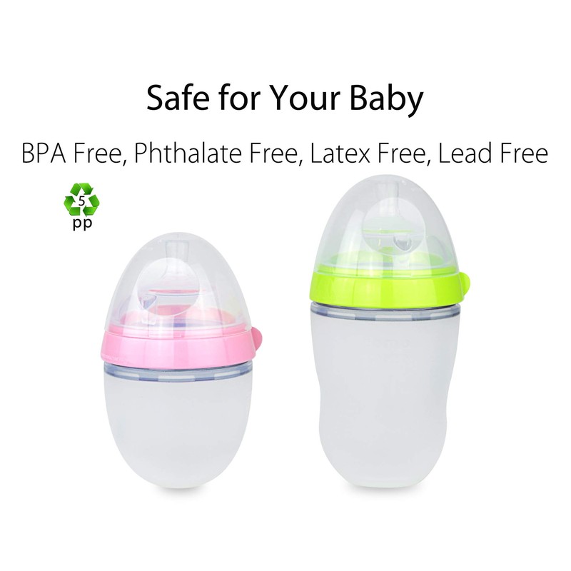 Baby Bottle Replacement Cap for Comotomo Baby Bottle, 2 Count