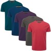 Charles Wilson Men's 5 Pack Midweight Crew Neck T-Shirt (L,