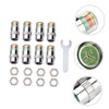 BUGUUYO Car Tire Pressure Monitor Caps Durable Valve Stem Indicators