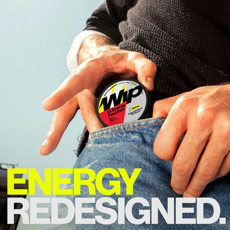 Wip Energy Pouches | 200mg Natural Caffeine | Vitamins and