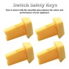 08912040610 Safety Switch Keys for Sears Craftsman,Ryobi,Delta,Wen,Dewalt,Jet,SawStop,Powertec,Rockwell Power Tools,4 pcs