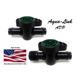 Aqua-Link ADP Aquarium Water Flow Valve - Barbed x Barbed, 3/4" (21mm) x 3/4" (21mm)