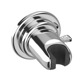 Shower Head Holder, Detachable Wall Mount Suction Cup Shower Bracket, Adjustable ABS Plastic Shower Holder Suction Cup Bracket