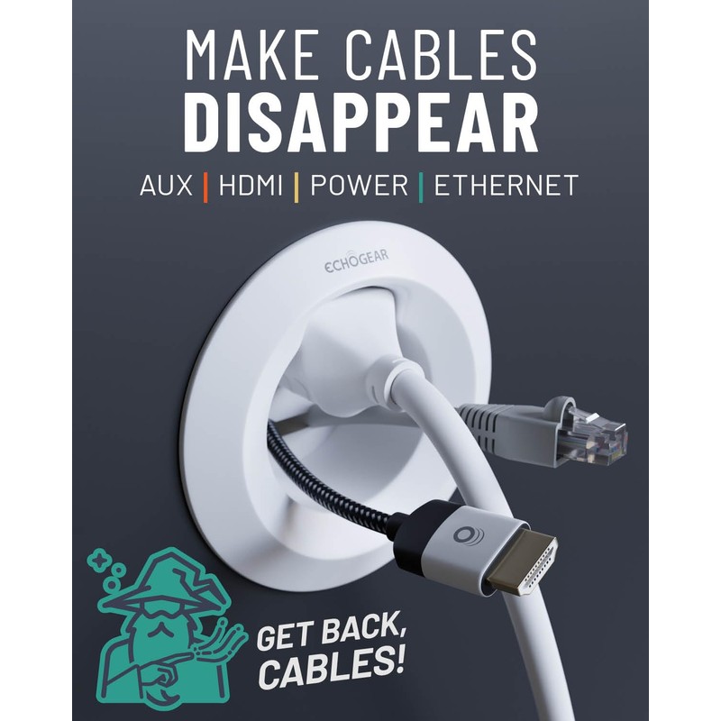 ECHOGEAR in-Wall Cable Management Kit for Power & Low Voltage