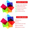Outus 104 Pcs Cello Sheets Cellophane Colored Cellophane Sheets Translucent
