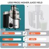 Juicer Machines, Juilist 3" Wide Mouth Juicer Extractor Max Power