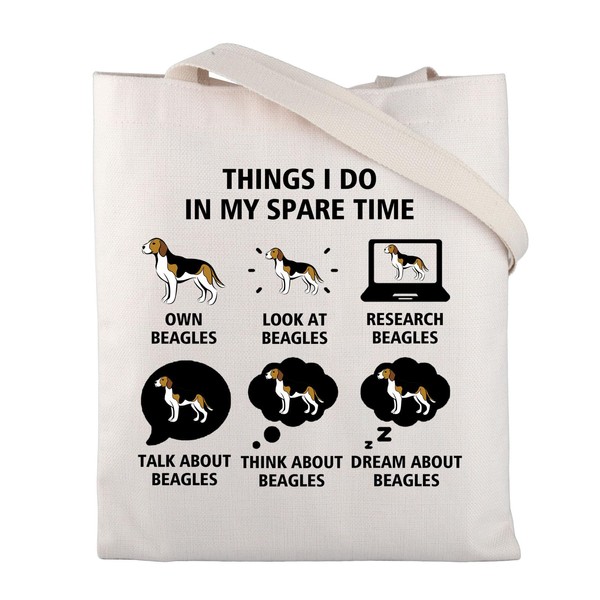 FUSTMW Beagle Gifts for Women Beagle Tote Bag Gifts for