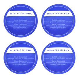 Ice Eye Patches for Puffy Eyes, Cooling Medical Eye Patch Pad Gel Pack Cover Eyepatch Cold Hot Therapy Eye Bags Dark Circles After Surgery Adult Kid (S 4PCS)