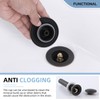 Angle Simple Bathroom Sink Drain with Overflow, Brass Pop Up