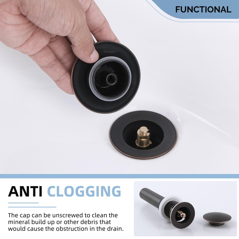 Angle Simple Bathroom Sink Drain with Overflow, Brass Pop Up