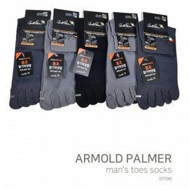 Kkuldang Men's Plain Mesh Toe Short Crew Socks with Embroidered Logo 5 Pairs Mixed Colors 26cm