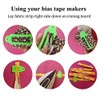 HONEYSEW 10pcs Multi-Sizes Folding Fabric and Biasing Strips Jelly Roll