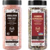 Soeos Himalayan Pink Salt 20oz + Rainbow Peppercorns 8oz, Salt