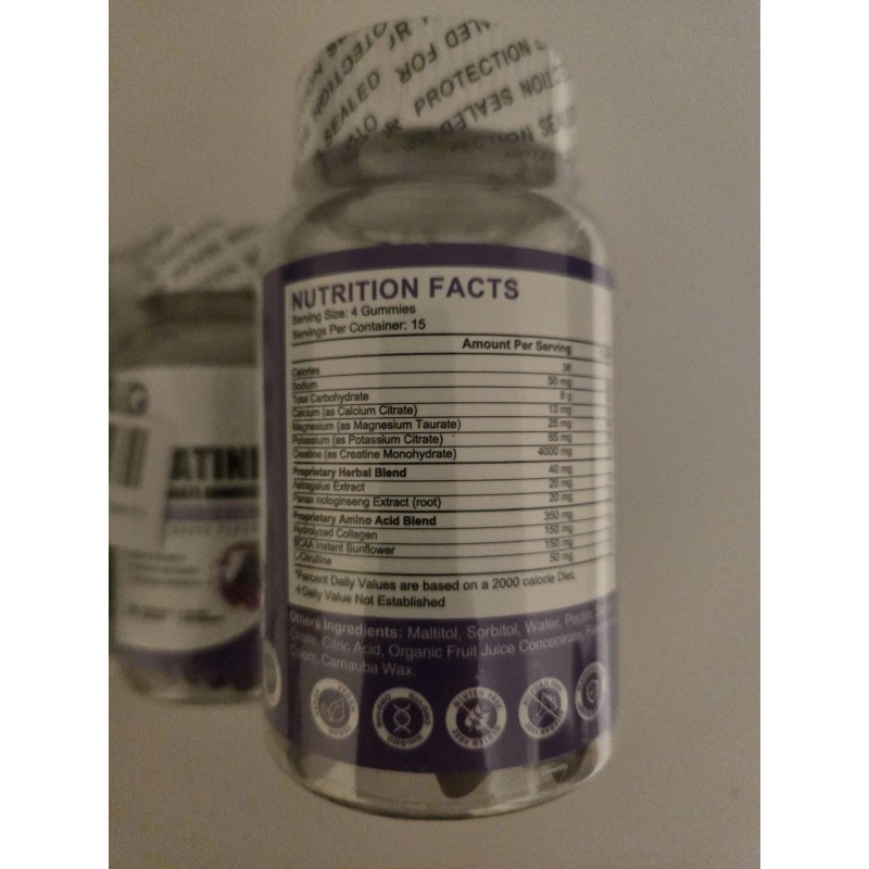 Orgeuos 4xOrgeuos Creatine Monohydrate Gummies - 60 Count - 15