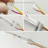 Biantie La 3-Pin 12mm COB LED Strip Connector Kit for