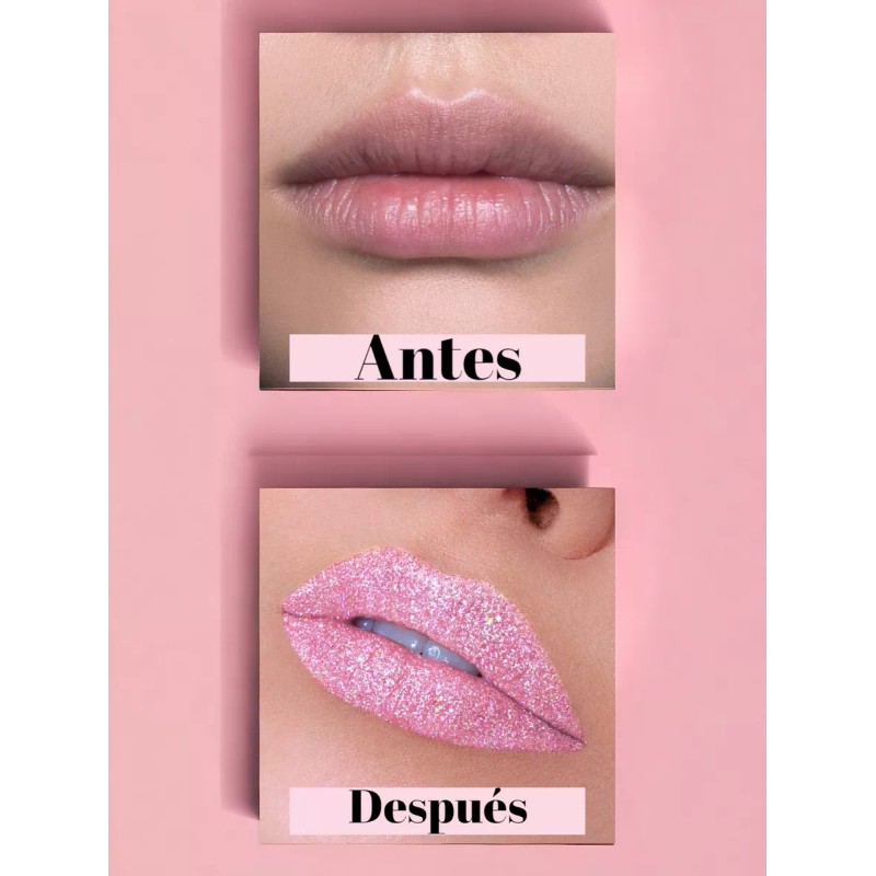 A4f Solutions Glitter Lips Polvo De Labios Con Lápiz Delineador