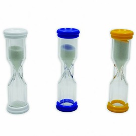 Koplow Games School Specialty Plastic Sand Timer Set, 4 in, Set of 3
