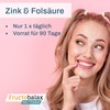 Fructobalax 90 Kapseln, Zink plus Folsäure fructosefrei. Nur 1 x