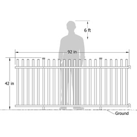 3.5ft H x 7.6ft W (1 Panel) Freestanding Zippity Lightweight Portable Fence Kit, White Vinyl Picket Fence Panel, Portable Outdoor & Indoor Fence for Temporary Events, Easy Install for Backyard ZP19026 | Zippity Outdoor Products
