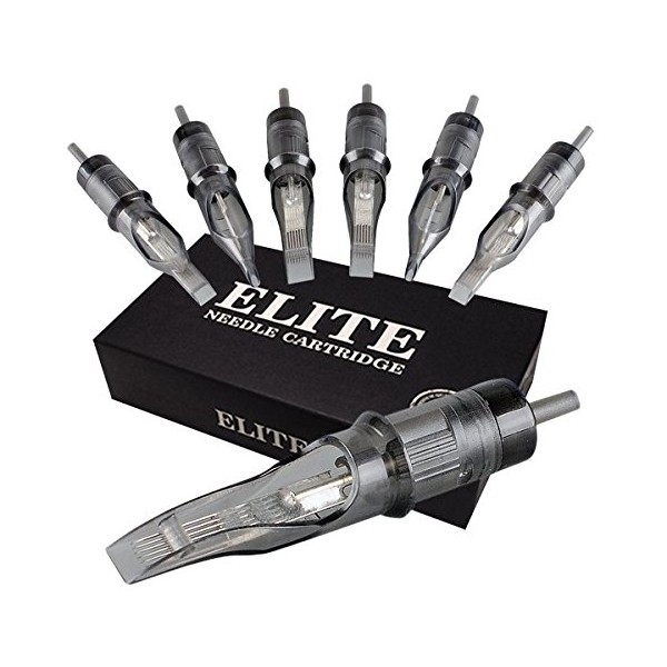 ELITE II Tattoo Needle Cartridges - 7 Round Liners - Regular Tight - Box of 20
