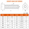 MewuDecor M5-0.8 x 10mm Socket Head Cap Screws Bolts, Allen