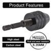 HOHXEN 0.6-8mm Keyless Drill Chuck Conversion Tool Adapter, Mini 3-Jaw