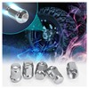 10L0L Golf Cart Chrome Wheel Lug Nuts 1/2"-20 for EZGO